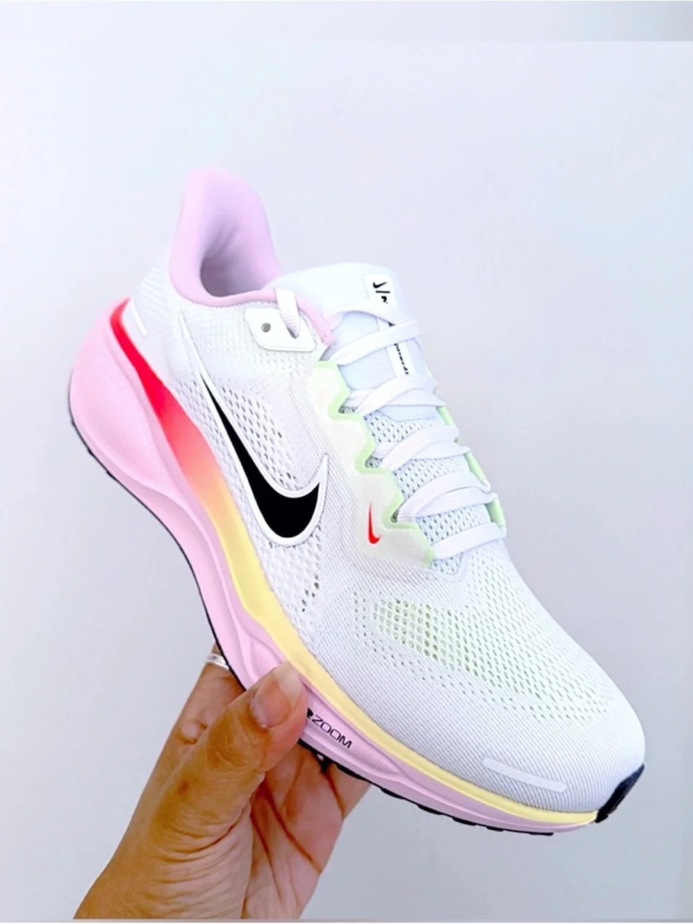 Nike Air Zoom Pegasus 41 Women’s Running Shoes White/Black/Pink Gradient